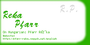 reka pfarr business card